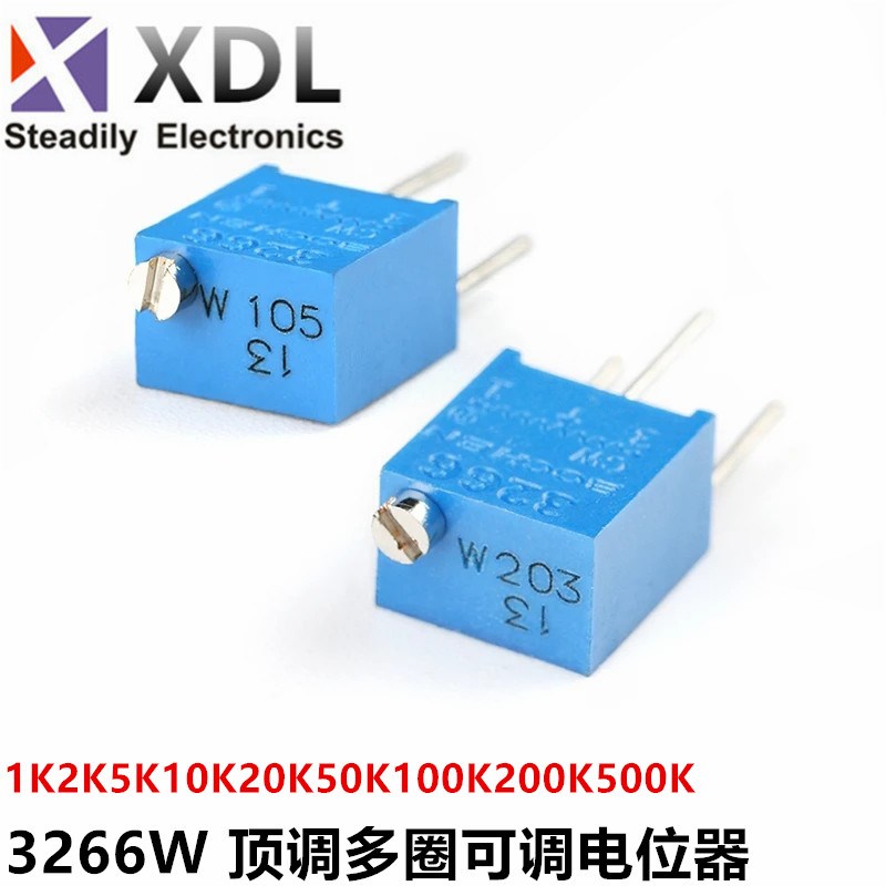 3266W-1-102/103/104/1051K2K10k1M顶调 多圈精密可调电阻/电位器