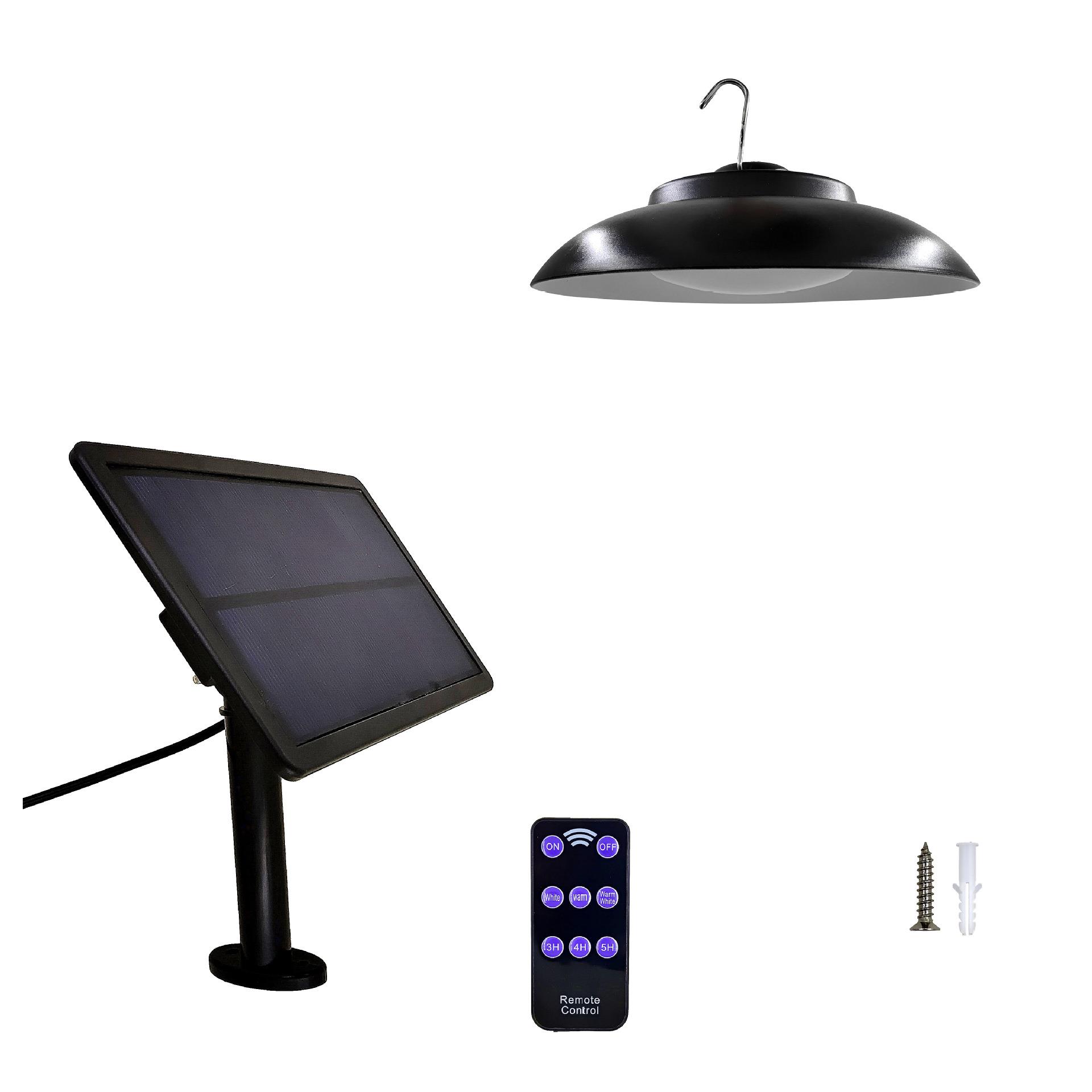 LED太阳能灯摇控三色调光灯走廊灯户外庭院灯楼道室内太阳能灯