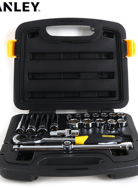 史丹利94-186-22 汽修汽保20件套12.5mm系列套筒工具专业维修套装