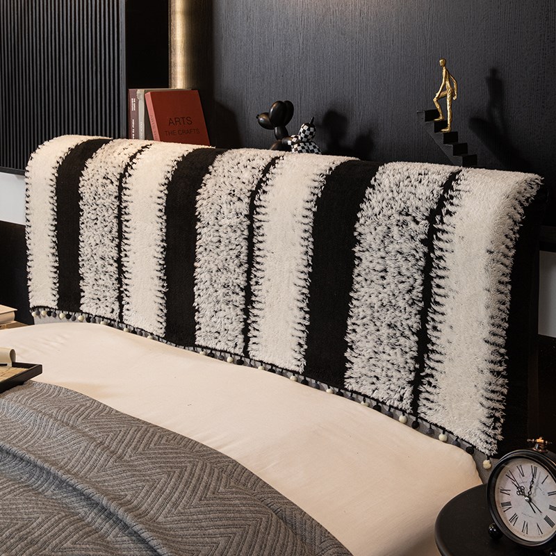 床头套罩2025新款全包靠背软包保护罩H通用高级感加厚绒可拆洗遮