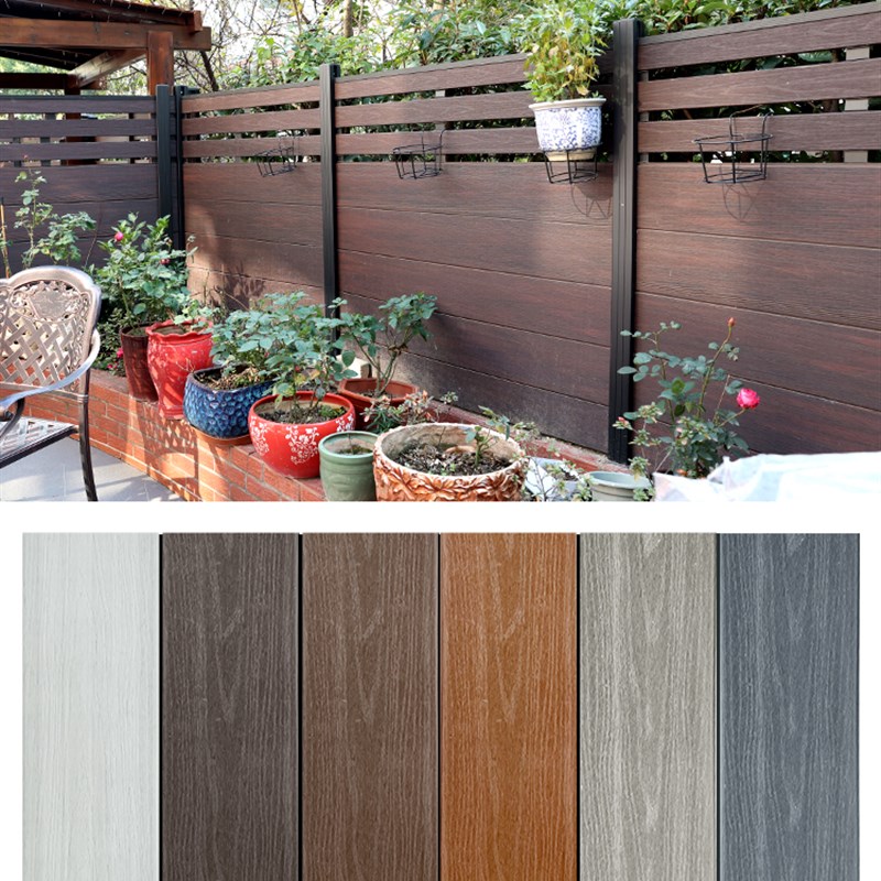 塑木围栏防腐木栅栏户外s花园篱笆木塑护栏庭院别墅小院子露台栏