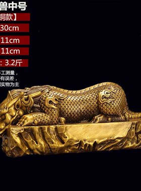 纯铜吐水吸水兽h蚣蝮镇水兽避水吉祥瑞兽玄关酒柜摆件家居饰品摆