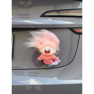 美炸瞭人鱼车尾公仔后备箱装饰汽车挂件车外玩偶挂车顶摆件车内饰