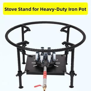 猛火低汤灶商用吊汤架汤桶卤肉卤菜专用矮脚地灶煤气炉多功能架子