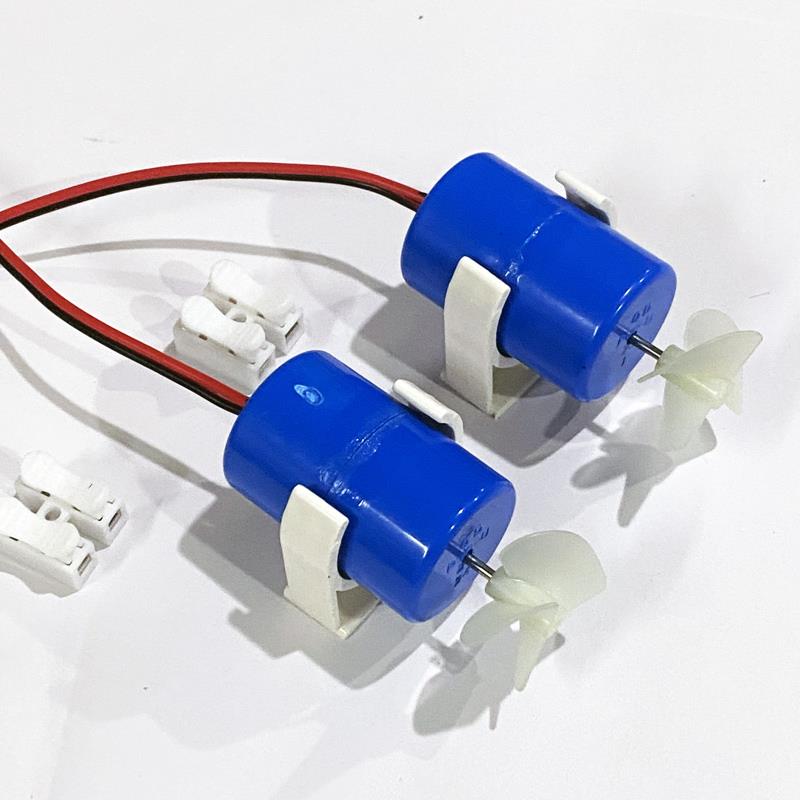 12V无刷推进器浆板推进橡皮艇遥控套装水下无人机器人拉网强动力