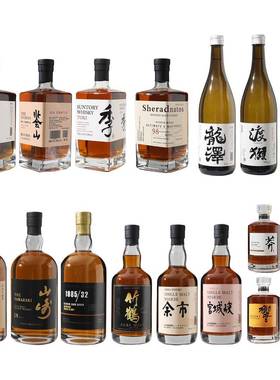 酒柜装饰品样板间仿真威士忌摆件展厅道具假洋酒红酒空瓶餐厅陈设