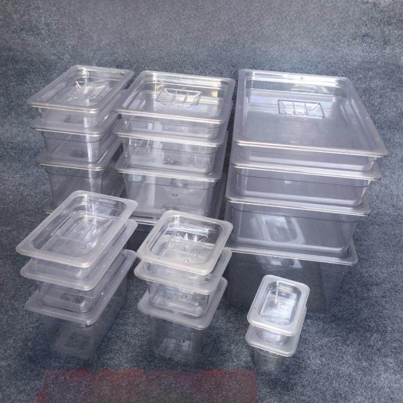 惠而信pc份数盆透明带盖糖水甜品摆摊酒店餐厅食品保鲜展示收纳盒