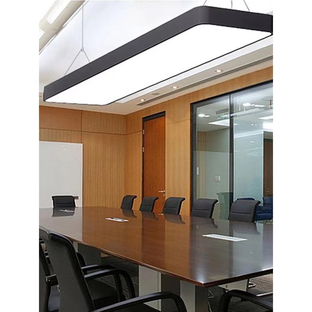 led办公灯办公室吊灯现代简约店铺商用长方条形吊线方通灯长条灯