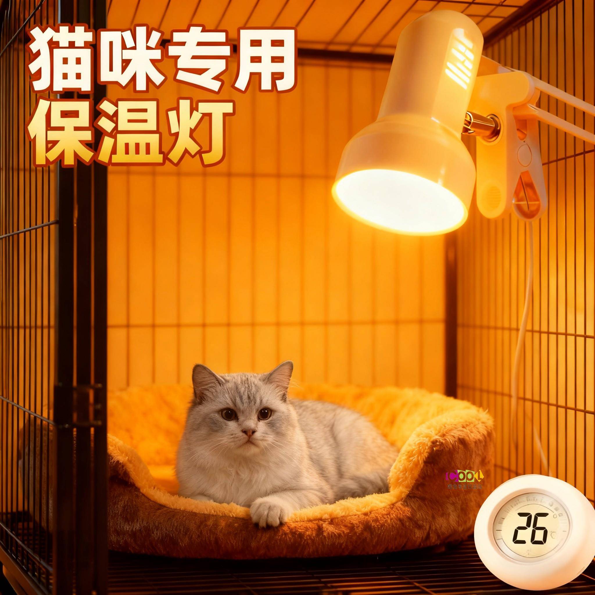 银渐层专用猫咪取暖灯恒温宠物生产保温灯小猫冬天取暖小太阳加热