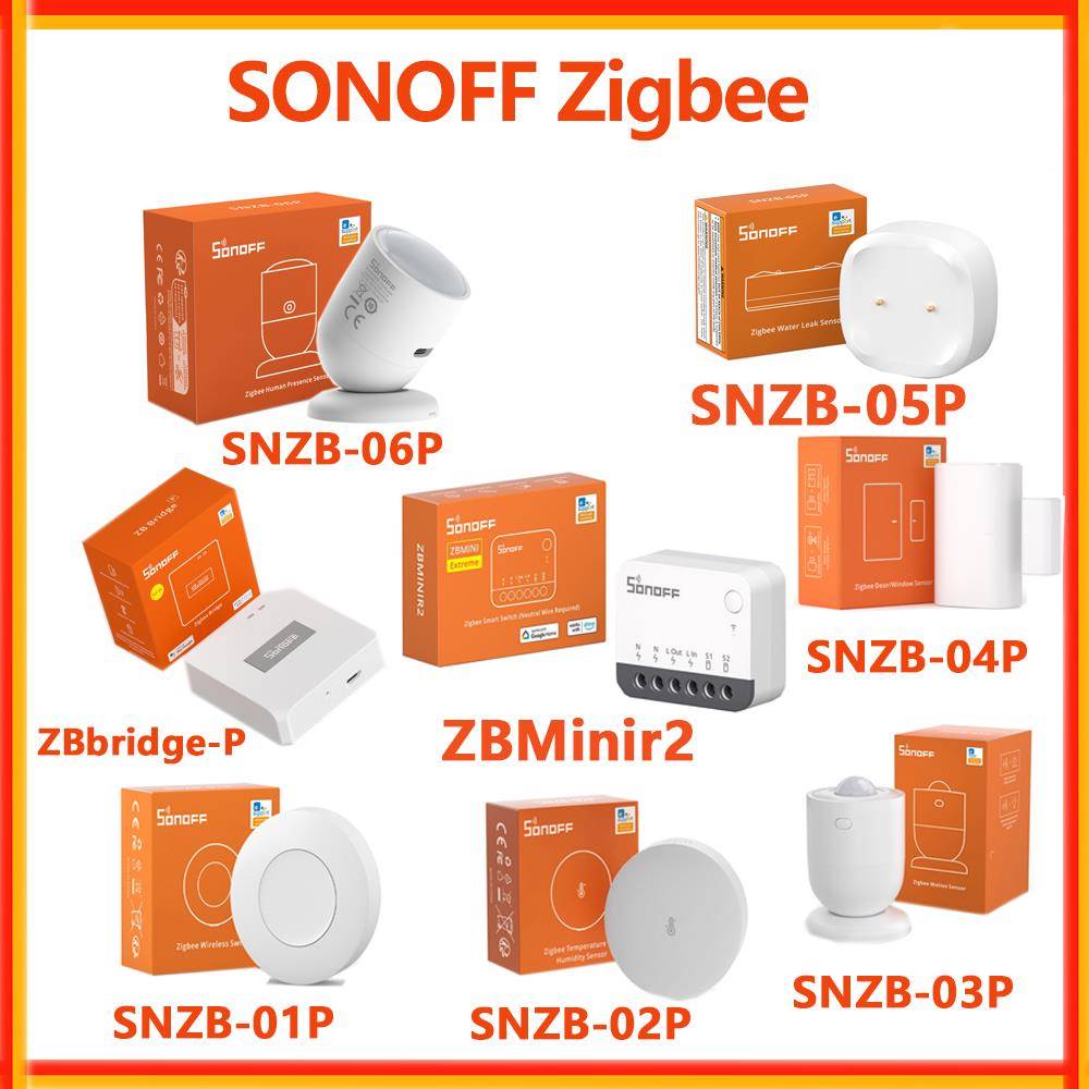 SONOFF Zigbee系列传感器SNZB-06P SNZB-01P SNZB-02P ZBminir2