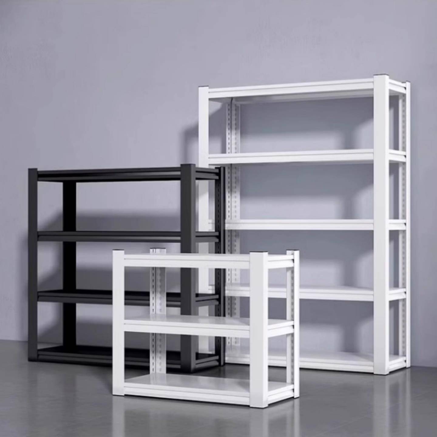 家用货架置物架多层落地仓库阳台储藏室杂物间商用超市钢制收纳架