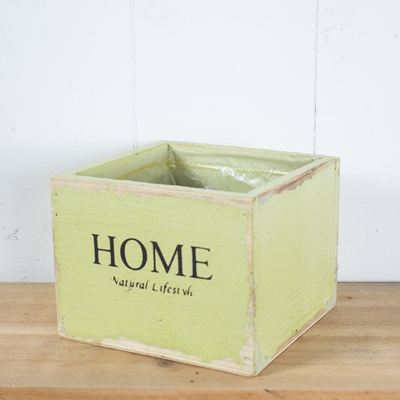 创意木质方形小花盆多肉植物小H木盆肉肉小可爱迷你花器