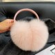 超大狐狸毛耳捂加厚保暖耳罩秋冬女毛绒耳套耳暖可爱网红护耳伸缩