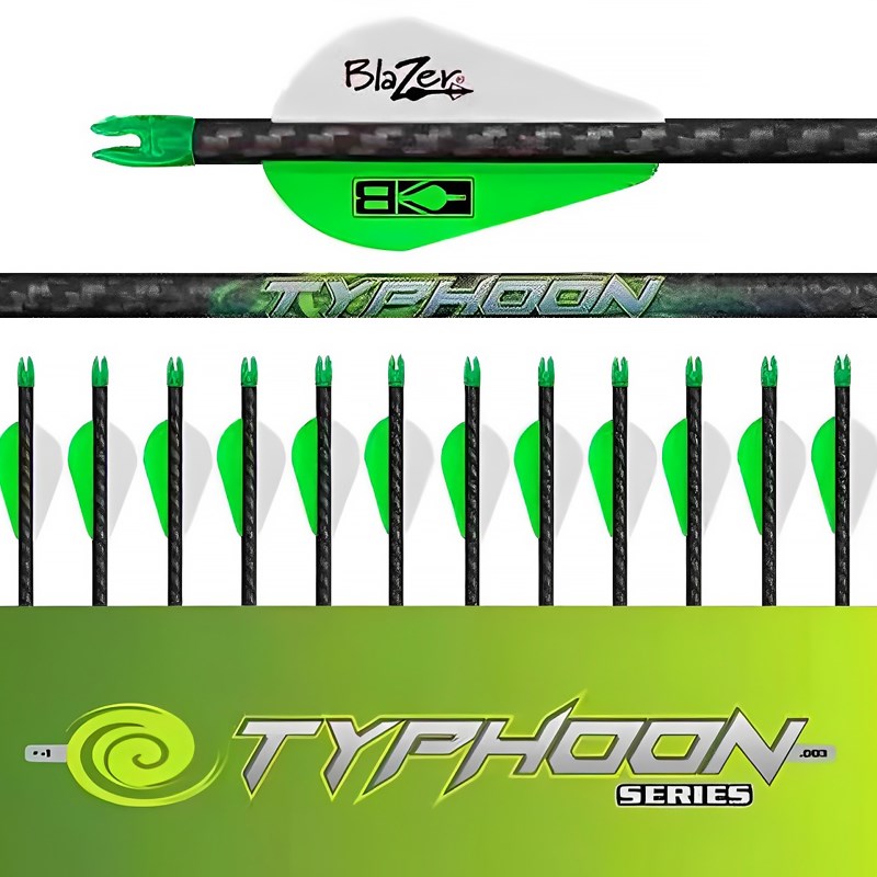 台风3K纯碳箭箭支复n合弓专用射箭比赛训练碳素箭6.2可换箭头箭矢