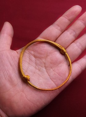 红绳手链情侣蜡绳手链本命年男女红手绳幸运平安吉U祥转运珠脚链