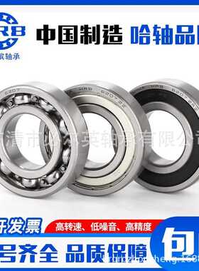 HRB 哈尔滨轴承深沟球轴承型号齐全 6318 6318-2RZ 6319 6319-2RZ