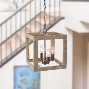 美式乡村农舍吊灯仿古餐厅厨房灯复古阳台玄关木艺灯饰实木入户灯