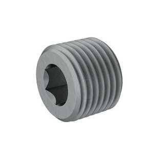 Low-Pressure Steel Threaded Plug,Hex Drive Copper Washer,M8