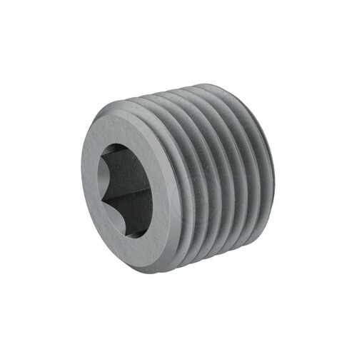 Low-Pressure Steel Threaded Plug,Hex Drive Copper Washer,M8