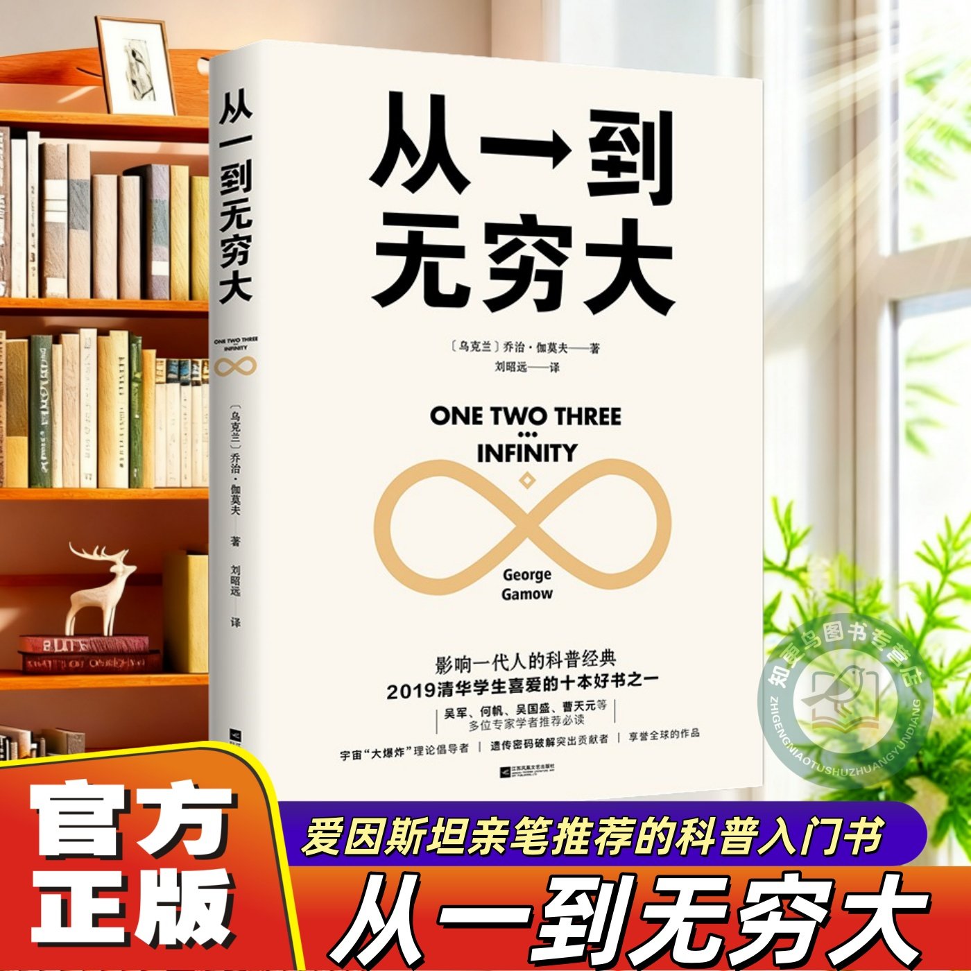 【官方正版】 从一到无穷大 科普名著 清华大学校长推荐 本书涵盖物理 化学 生物 天文学等内容 适合学生阅读的科学入门书
