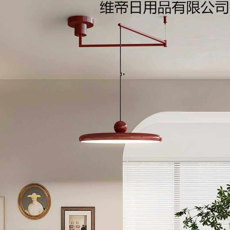 简约飞碟法式摇臂餐厅吊灯简约现代餐桌灯设计师可移动智能家居灯,农机/农具/农膜,其它农用工具,淘宝优惠券,粉丝福利购,淘宝优惠卷