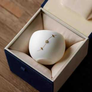 羊脂玉陶瓷茶杯主人杯单杯女高端高档功夫品茗杯单个个人专用茶碗