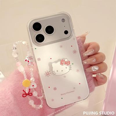 圣诞雪花猫咪适用iphone17
