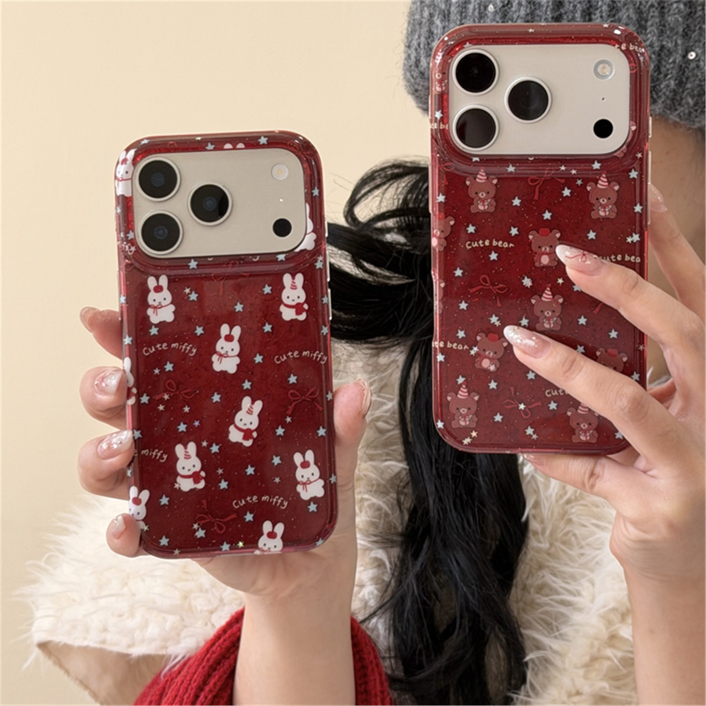 新年情侣可爱轻松熊兔子适用苹果17promax手机包16/15pro保护套14,运动包/户外包/配件,钱包,淘宝优惠券,粉丝福利购,淘宝优惠卷