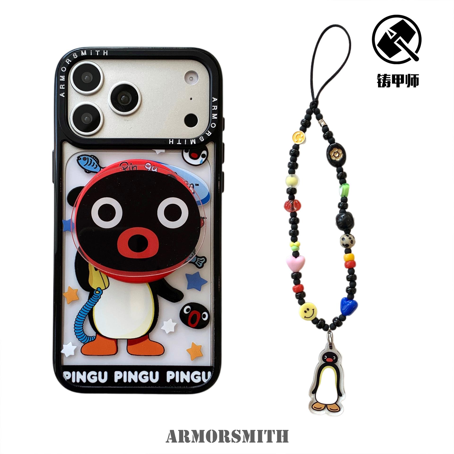 潮款搞怪硅胶电话企鹅适用