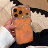 炫彩鎏金烟花适用17手机包15 16保护套14