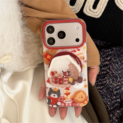 红色福字jelycat蛋糕雪人