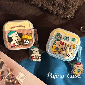 可爱立体猫狗适用Airpods4代蓝牙耳机套Pro2趣味3代挂件磨砂包