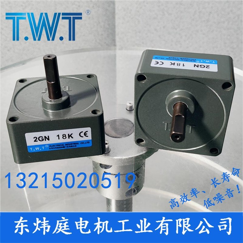 TWT电机 2GN3K~180K齿轮减速箱2GN20K 2GN10R0K 台湾东炜庭电机