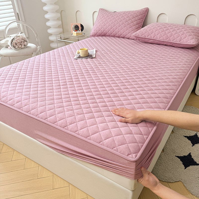 A类夹棉床笠罩单件2024新款全包床罩席J梦思床垫保护罩防尘床单套