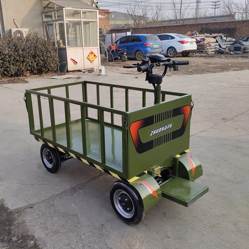 电动手推车电动拉货车运输车脚踏式E电动平板拉货车 电动平板车