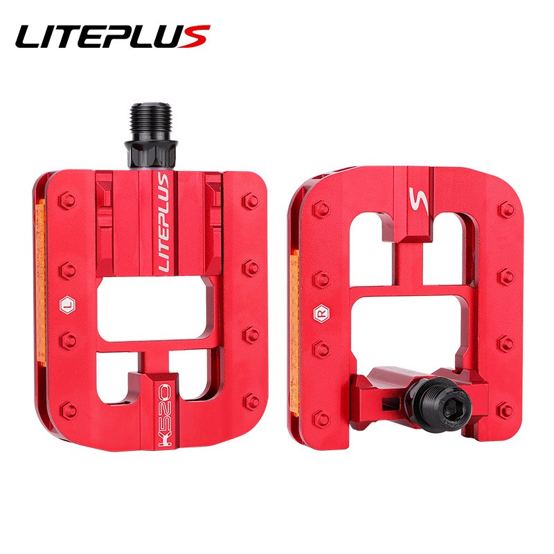 Liteplus自行车折叠脚踏全铝合金防滑抓脚O小布风行小轮折叠车踏