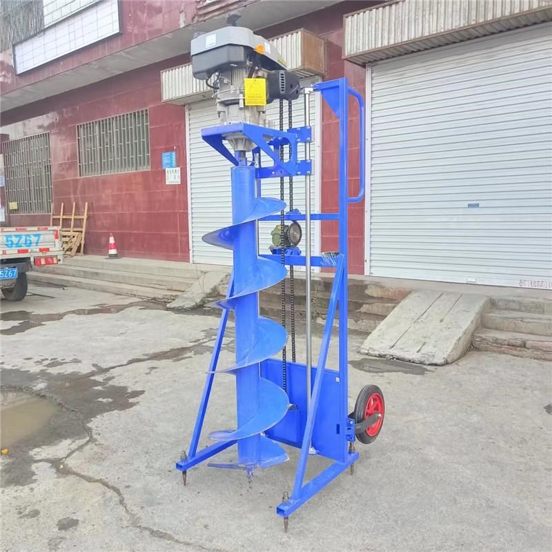 手摇四冲程钻g坑机栽电杆打洞山地光伏灌注桩路基灯杆挖孔地基加