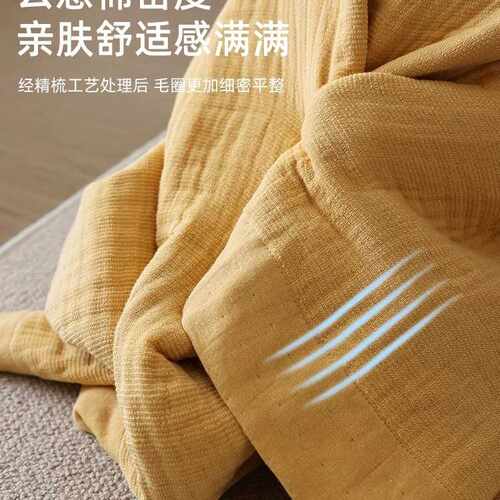 纱布浴巾100薄家用洗澡麻2025新款男不掉毛女成人纯棉大毛巾