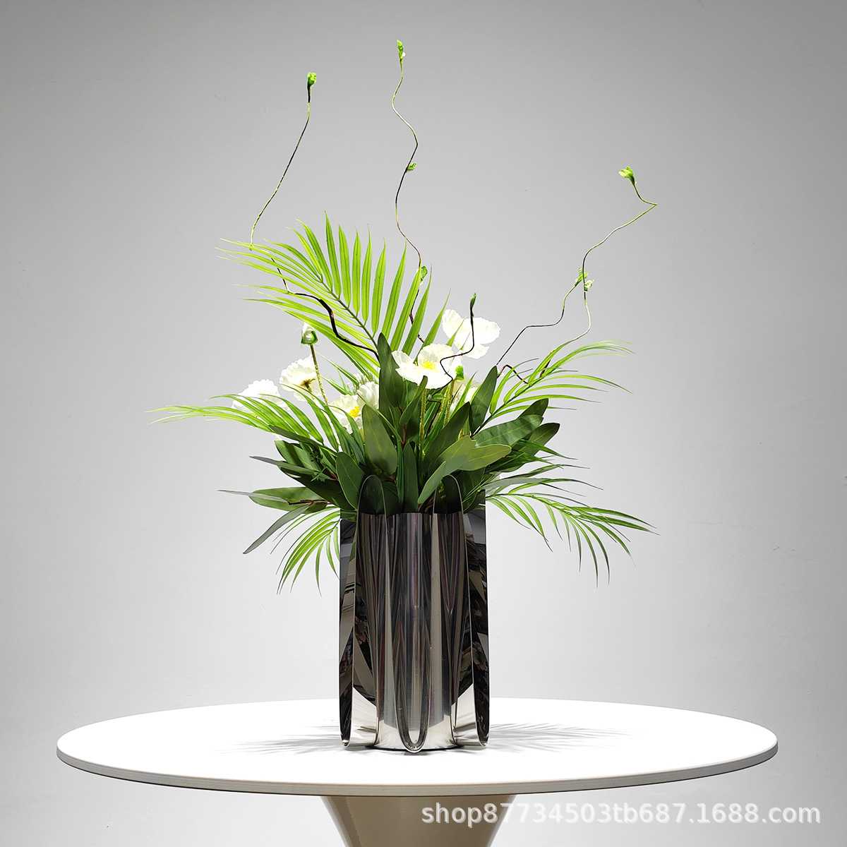 现代轻奢高档装饰仿真花艺样板房客厅电视柜餐桌售楼处吧台装饰品