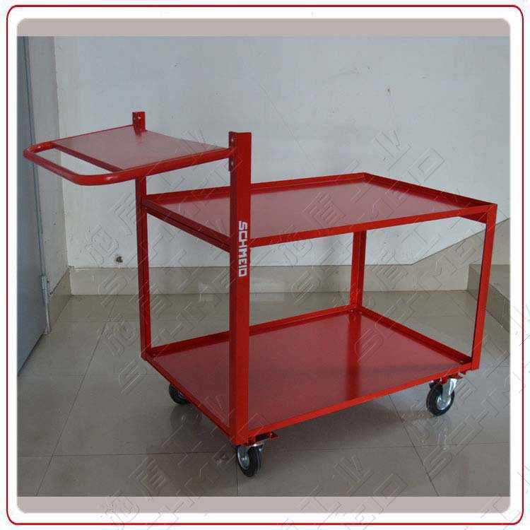 Schmeid施盾2层钢制工具车SQ25车间台车固定书写板取货双层手推车