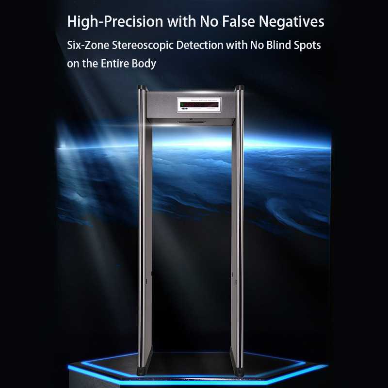 6区 six zone wateproof walk through body scanner 金属探测门