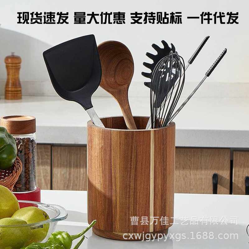 定制木质旋转餐具收纳盒现货厨房刀叉餐具整理盒化妆刷收纳筒,3C数码配件,摄像机配件,淘宝优惠券,粉丝福利购,淘宝优惠卷