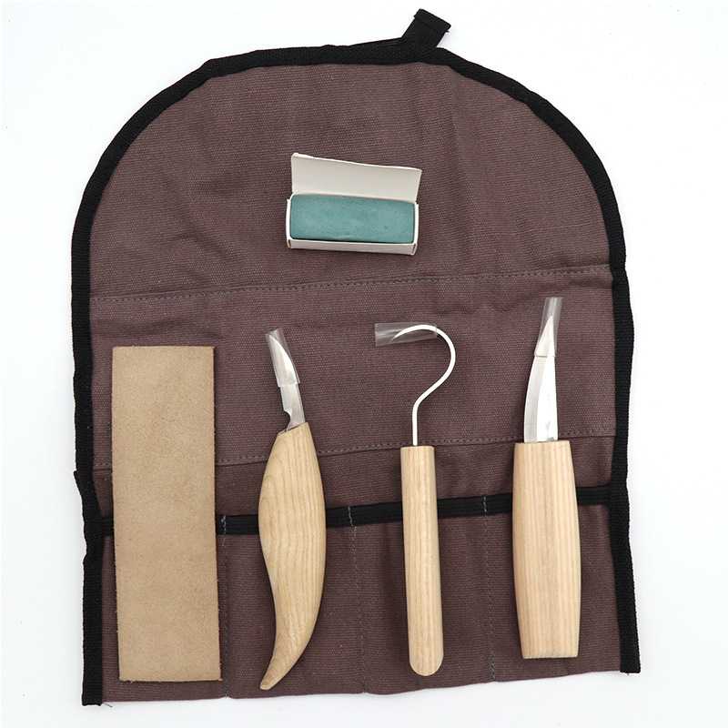 5件套不锈钢雕刻刀 削木刀 刮木刀 勺子 手柄雕刻套装 图雕