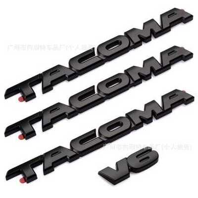 TACOMA覆盖车标  皮卡V6 4X4 SR5覆盖适用于丰田塔库玛3D立体贴标
