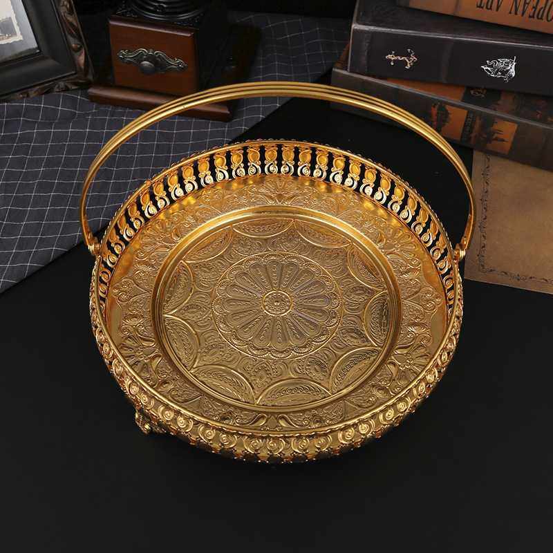 欧式茶台果盘创意零食果盆手提水果篮客厅茶几装饰水果盘工厂直供,3C数码配件,摄像机配件,淘宝优惠券,粉丝福利购,淘宝优惠卷