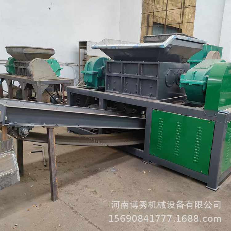 大型单双轴撕碎机 生活垃圾 钢筋撕碎机 塑料粉碎机 氢气罐破碎机