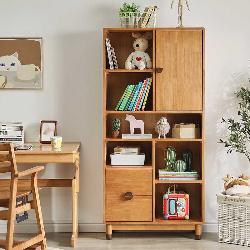 【活动专区】家逸实木置物架家用落地书架简约现代收纳架创意儿童