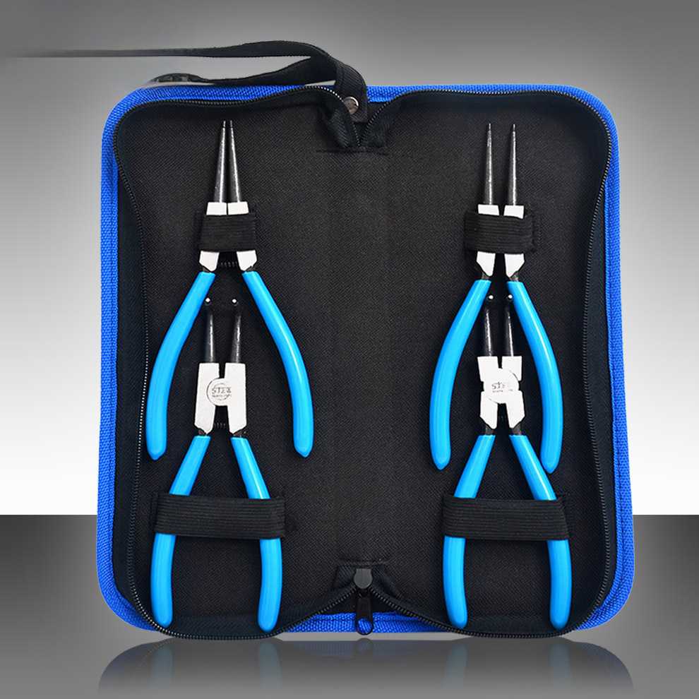 挡圈钳多功能卡环钳卡黄钳内外撑外直内直/外弯/内弯卡簧钳子