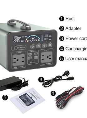 多年厚1200W  324000mAh大容量大功率户外便携应急储能电源