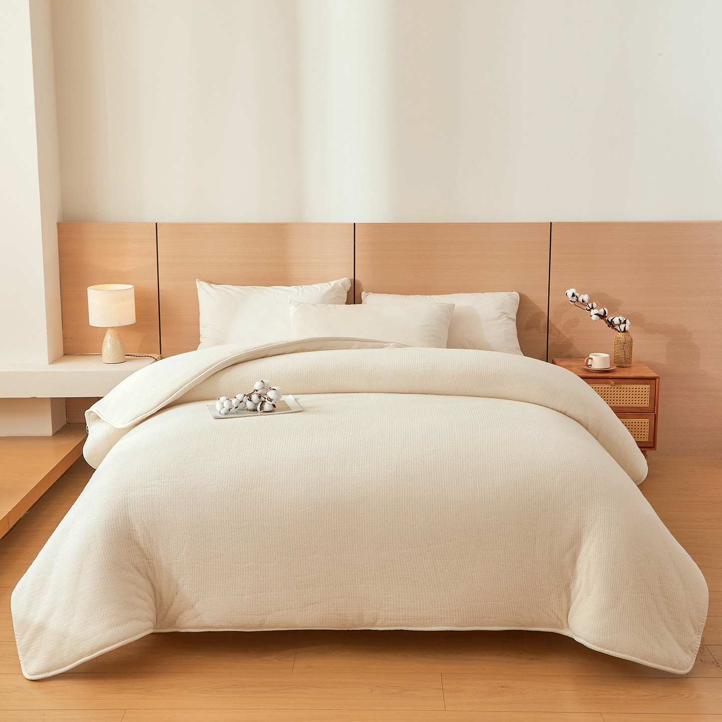 2025新款鱼鳞网新疆棉花被棉絮夏被春秋被芯